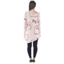 Pig Cartoon Background Pattern Long Sleeve Tunic  View2