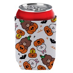 Illustration Pumpkin Bear Bat Bunny Chicken Can Holder