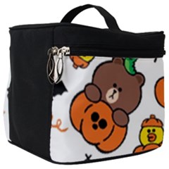 Illustration Pumpkin Bear Bat Bunny Chicken Make Up Travel Bag (big) by Sudhe