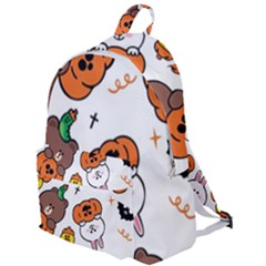 Illustration Pumpkin Bear Bat Bunny Chicken The Plain Backpack by Sudhe