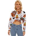 Illustration Pumpkin Bear Bat Bunny Chicken Lightweight Long Sleeve Sweatshirt View1