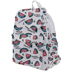 Illustration Watermelon Fruit Sweet Slicee Top Flap Backpack by Sudhe