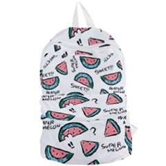 Illustration Watermelon Fruit Sweet Slicee Foldable Lightweight Backpack by Sudhe