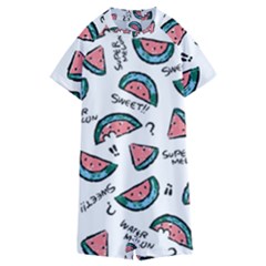 Illustration Watermelon Fruit Sweet Slicee Kids  Boyleg Half Suit Swimwear by Sudhe