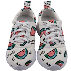 Illustration Watermelon Fruit Sweet Slicee Kids Athletic Shoes by Sudhe