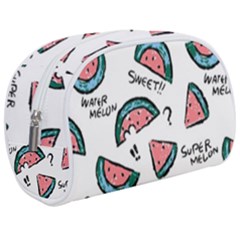 Illustration Watermelon Fruit Sweet Slicee Make Up Case (medium) by Sudhe