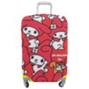 Rabbit Background Cartoon Luggage Cover (Medium) View1