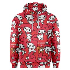 Rabbit Background Cartoon Men s Overhead Hoodie