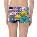 Illustration Animals Cartoon Background Pattern Reversible Boyleg Bikini Bottoms View4