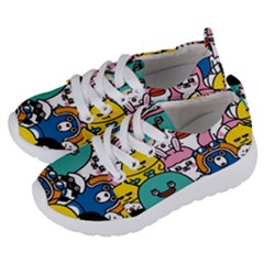 Illustration Animals Cartoon Background Pattern Kids  Lightweight Sports Shoes by Sudhe