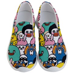 Illustration Animals Cartoon Background Pattern Men s Lightweight Slip Ons by Sudhe