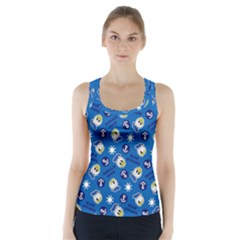 Illustration Duck Cartoon Background Racer Back Sports Top by Sudhe