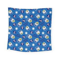 Illustration Duck Cartoon Background Square Tapestry (small)