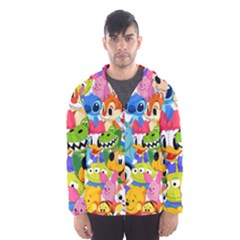 Illustration Cartoon Character Animal Cute Men s Hooded Windbreaker