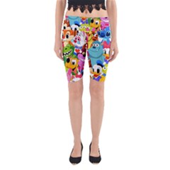 Illustration Cartoon Character Animal Cute Yoga Cropped Leggings by Sudhe