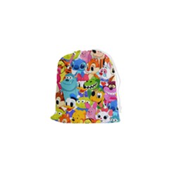 Illustration Cartoon Character Animal Cute Drawstring Pouch (xs) by Sudhe