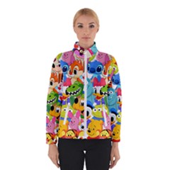 Illustration Cartoon Character Animal Cute Women s Bomber Jacket