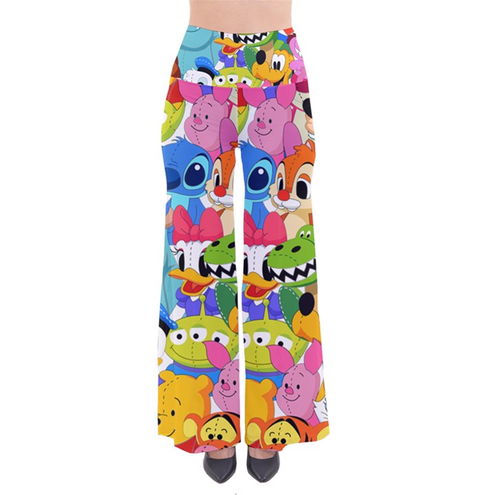 Illustration Cartoon Character Animal Cute So Vintage Palazzo Pants