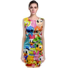 Illustration Cartoon Character Animal Cute Sleeveless Velvet Midi Dress