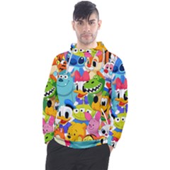 Illustration Cartoon Character Animal Cute Men s Pullover Hoodie