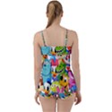 Illustration Cartoon Character Animal Cute Babydoll Tankini Set View2