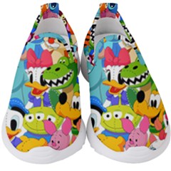 Illustration Cartoon Character Animal Cute Kids  Slip On Sneakers by Sudhe