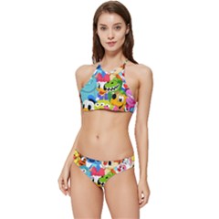 Illustration Cartoon Character Animal Cute Banded Triangle Bikini Set by Sudhe