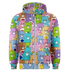 Care Bears Bear Background Cartoon Men s Zipper Hoodie