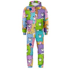 Care Bears Bear Background Cartoon Hooded Jumpsuit (men)