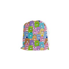 Care Bears Bear Background Cartoon Drawstring Pouch (xs) by Sudhe