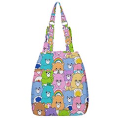 Care Bears Bear Background Cartoon Center Zip Backpack by Sudhe