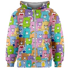 Care Bears Bear Background Cartoon Kids  Zipper Hoodie Without Drawstring