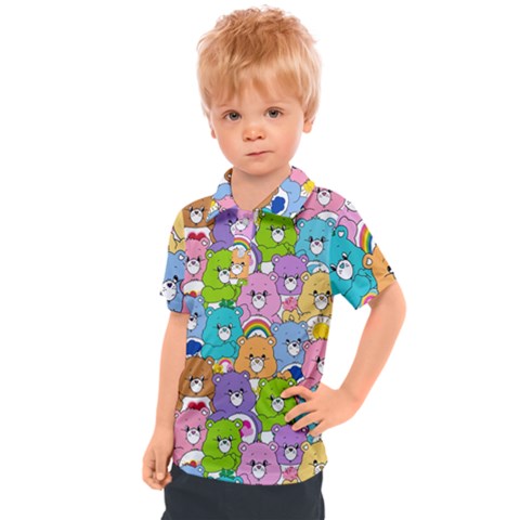 Care Bears Bear Background Cartoon Kids  Polo Tee by Sudhe