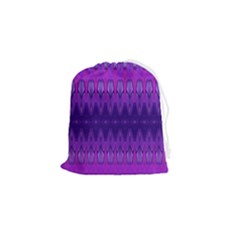 Illustration Purple Abstract Wallpaper Pattern Abstract Drawstring Pouch (small) by Sudhe