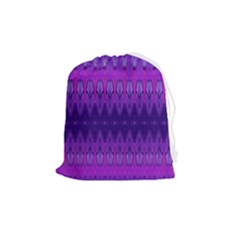 Illustration Purple Abstract Wallpaper Pattern Abstract Drawstring Pouch (medium) by Sudhe