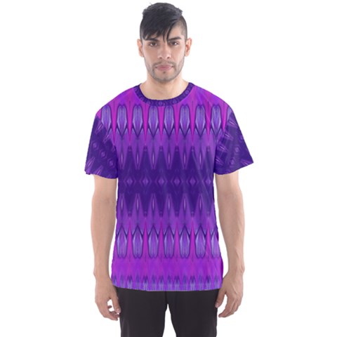 Illustration Purple Abstract Wallpaper Pattern Abstract Men s Sport Mesh Tee by Sudhe