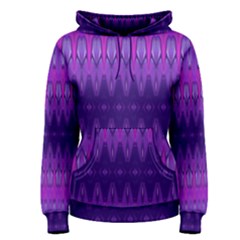 Illustration Purple Abstract Wallpaper Pattern Abstract Women s Pullover Hoodie by Sudhe