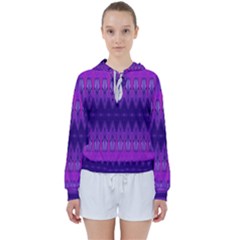 Illustration Purple Abstract Wallpaper Pattern Abstract Women s Tie Up Sweat by Sudhe