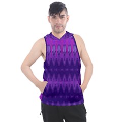 Illustration Purple Abstract Wallpaper Pattern Abstract Men s Sleeveless Hoodie by Sudhe