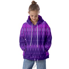 Illustration Purple Abstract Wallpaper Pattern Abstract Kids  Oversized Hoodie by Sudhe