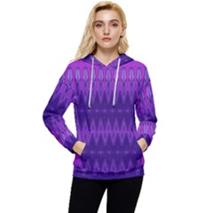 Illustration Purple Abstract Wallpaper Pattern Abstract Women s Lightweight Drawstring Hoodie by Sudhe