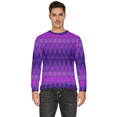 Illustration Purple Abstract Wallpaper Pattern Abstract Men s Fleece Sweatshirt