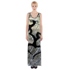 Black Love Browning Deer Camo Thigh Split Maxi Dress