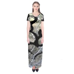 Black Love Browning Deer Camo Short Sleeve Maxi Dress