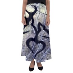 Black Love Browning Deer Camo Flared Maxi Skirt