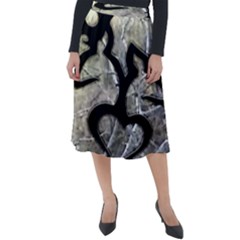 Black Love Browning Deer Camo Classic Velour Midi Skirt  by Jancukart