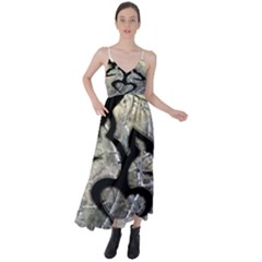 Black Love Browning Deer Camo Tie Back Maxi Dress