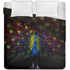 Beautiful Peacock Feather Duvet Cover Double Side (king Size)