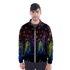 Beautiful Peacock Feather Men s Windbreaker