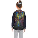 Beautiful Peacock Feather Kids  Hooded Puffer Vest View2